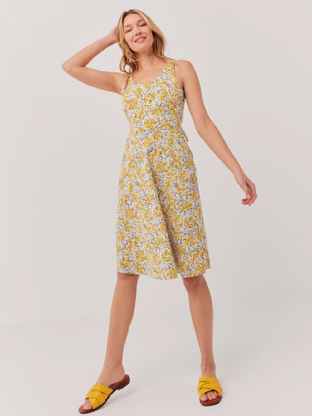 Pact Reverie Fit and Flare Floral Dress, size L